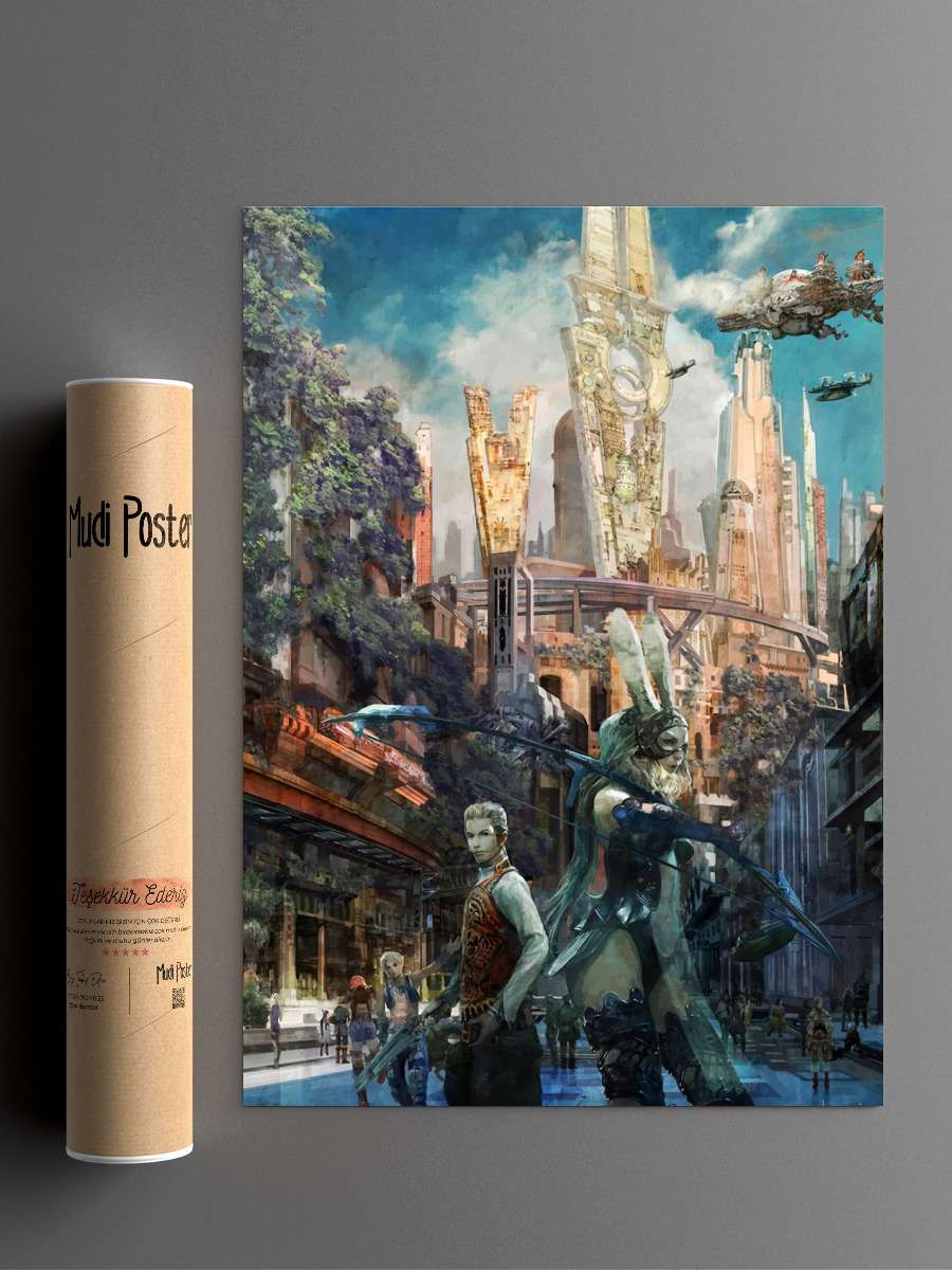 Final Fantasy 7 Remake Anime Poster Çerçevesiz Yüksek Kalite Anime Duvar Poster
