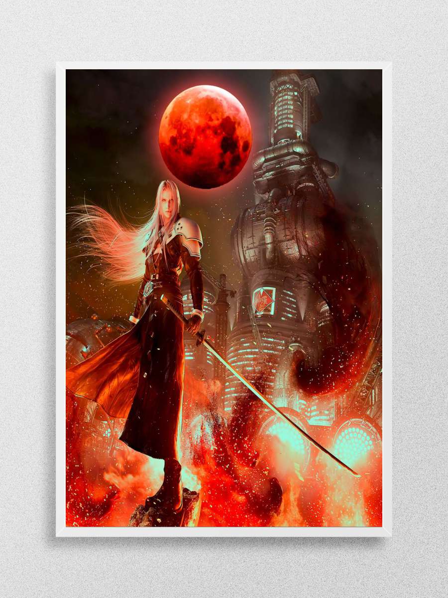 Final Fantasy Gaming Moon Anime Poster Çerçevesiz Yüksek Kalite Anime Duvar Poster