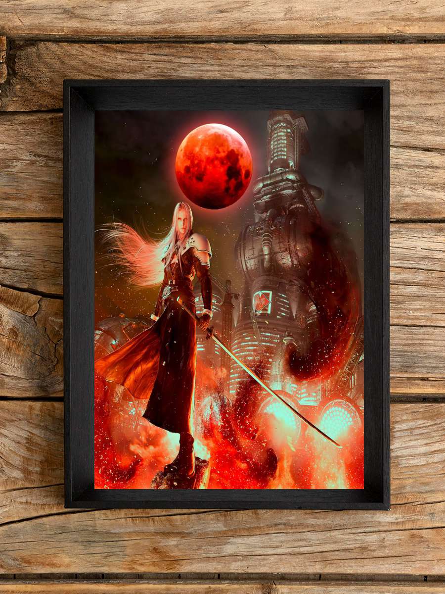 Final Fantasy Gaming Moon Anime Poster Çerçevesiz Yüksek Kalite Anime Duvar Poster