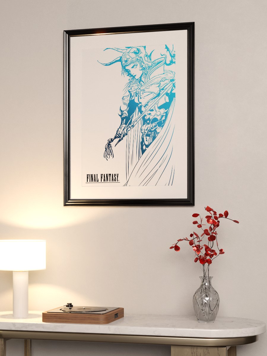 Final Fantasy I Anime Poster Çerçevesiz Yüksek Kalite Anime Duvar Poster