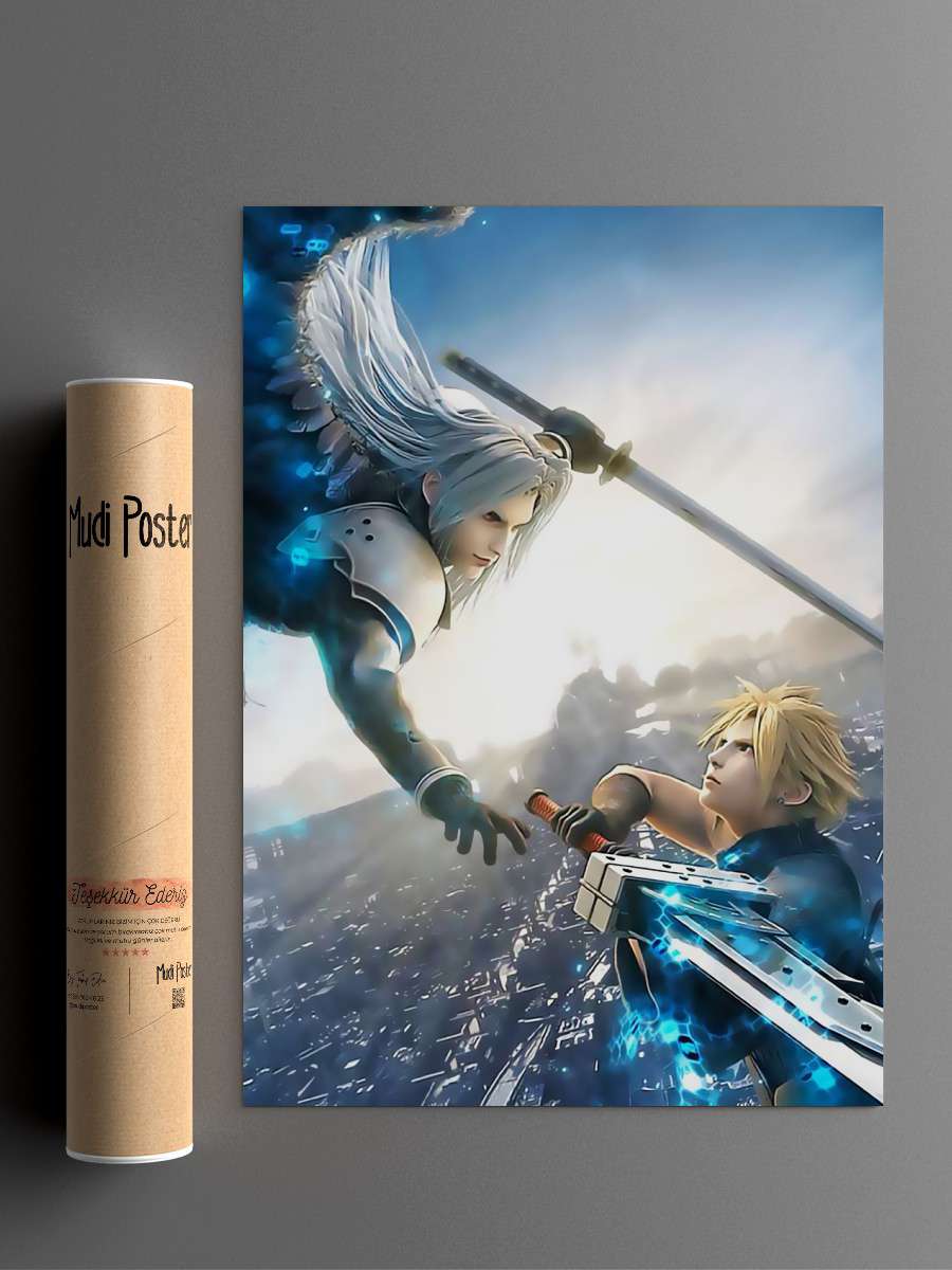 FINAL FANTASY Anime Poster Çerçevesiz Yüksek Kalite Anime Duvar Poster