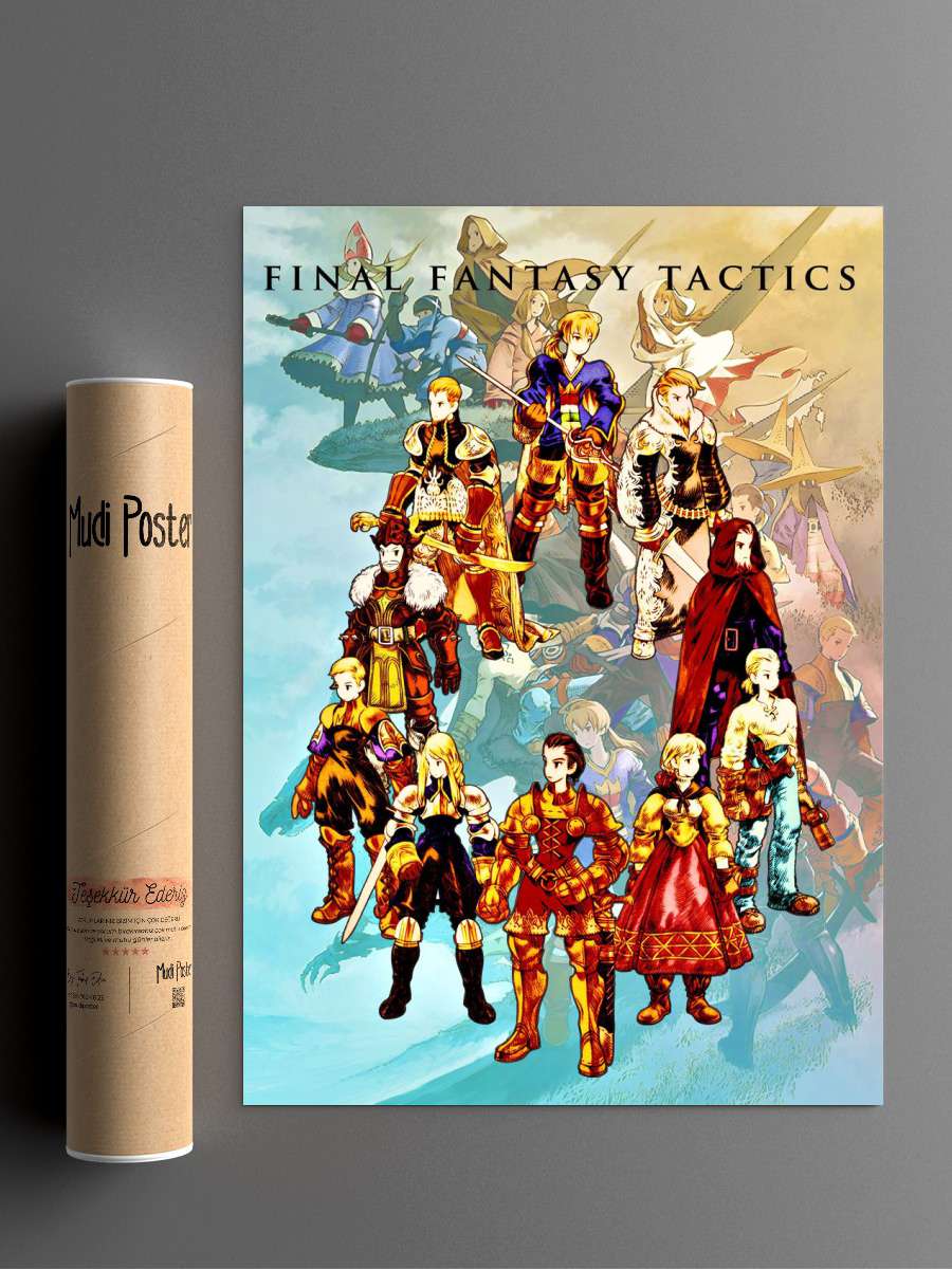 final fantasy tactic Anime Poster Çerçevesiz Yüksek Kalite Anime Duvar Poster
