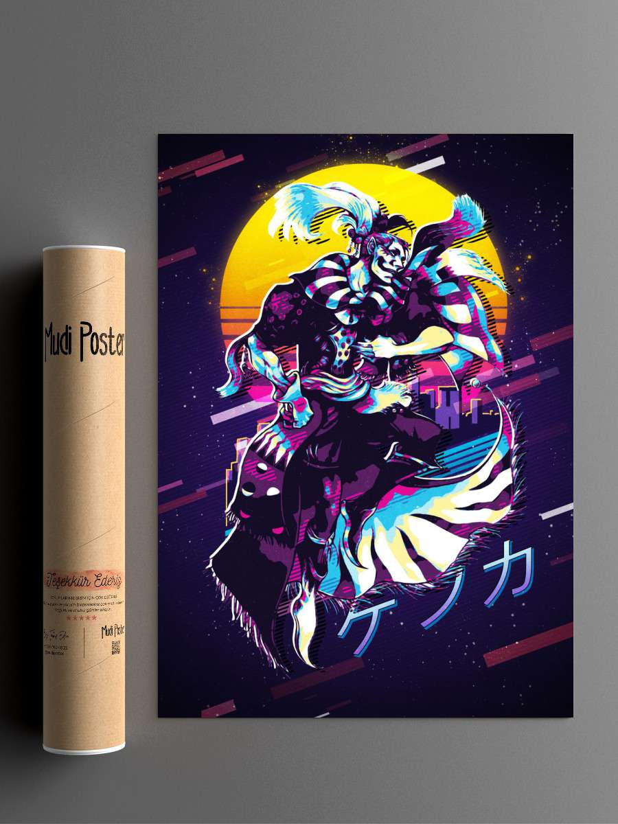 Final Fantasy VI 6 Kefka Anime Poster Çerçevesiz Yüksek Kalite Anime Duvar Poster