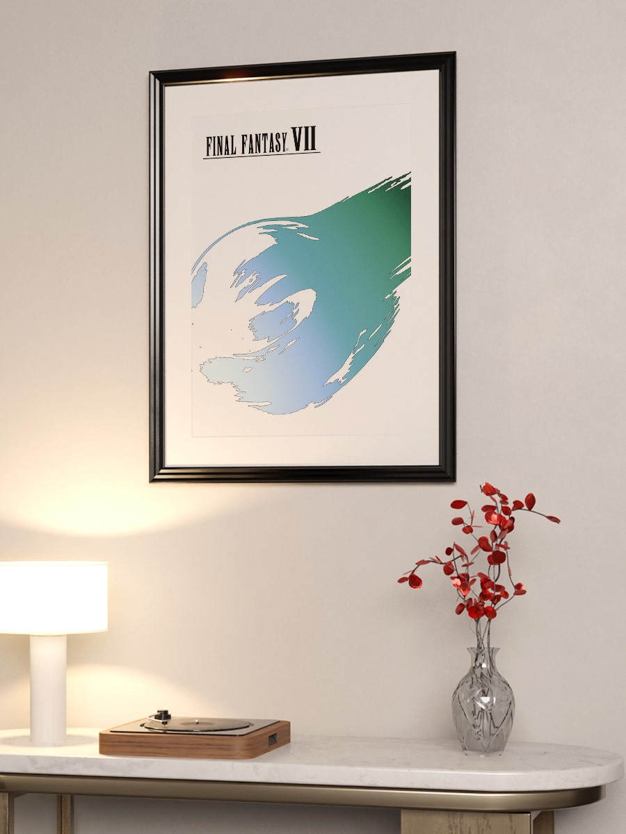 Final Fantasy VII Anime Poster Çerçevesiz Yüksek Kalite Anime Duvar Poster