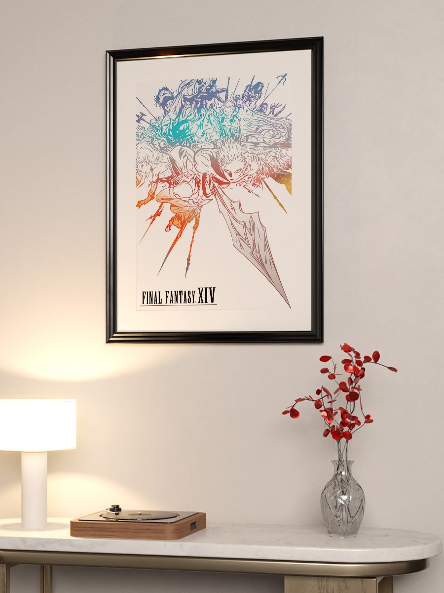 Final Fantasy XIV Anime Poster Çerçevesiz Yüksek Kalite Anime Duvar Poster