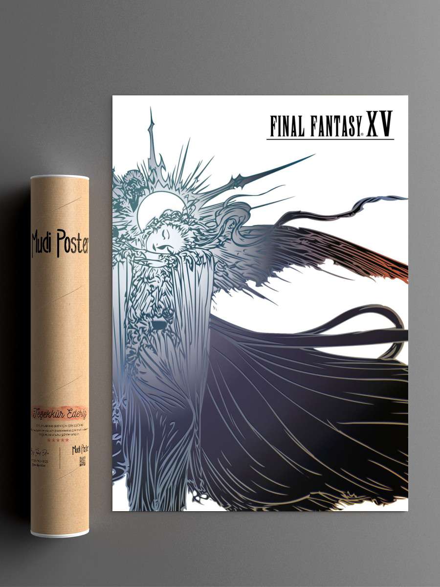 Final Fantasy XV Anime Poster Çerçevesiz Yüksek Kalite Anime Duvar Poster