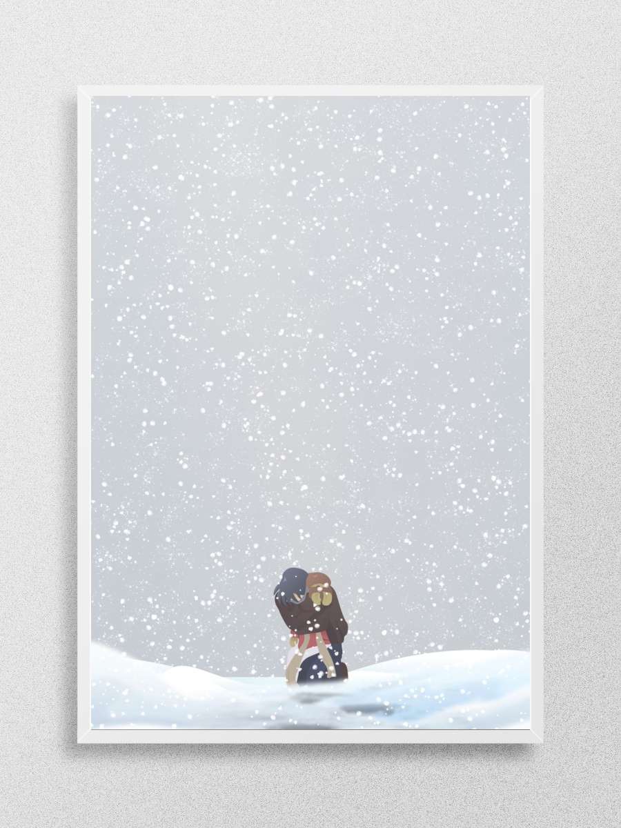 Final Stride In The Snow Anime Poster Çerçevesiz Yüksek Kalite Anime Duvar Poster