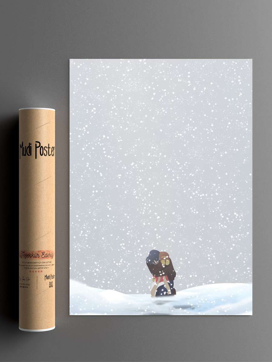 Final Stride In The Snow Anime Poster Çerçevesiz Yüksek Kalite Anime Duvar Poster