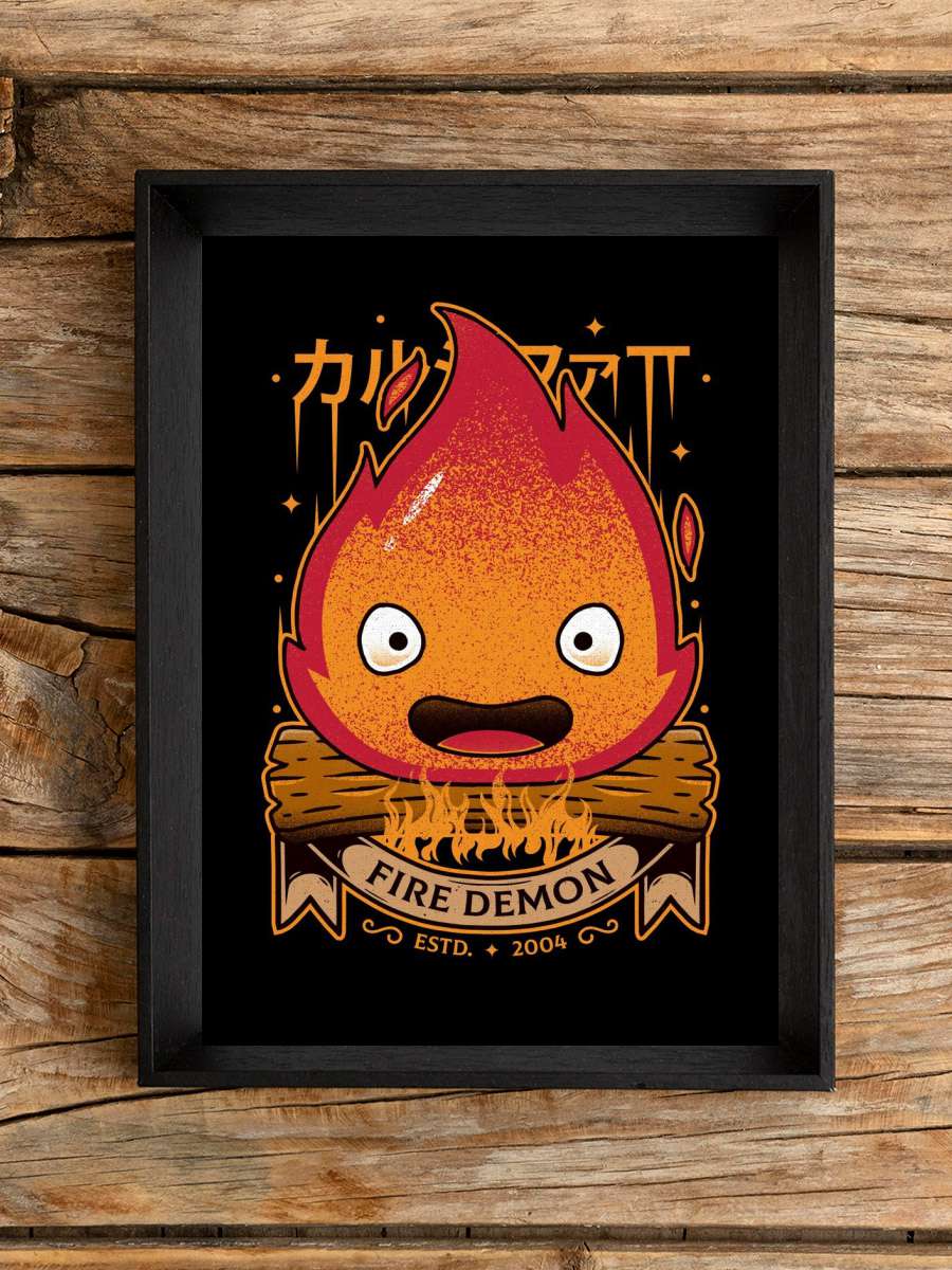 Fire Demon Kawaii Art Anime Poster Çerçevesiz Yüksek Kalite Anime Duvar Poster