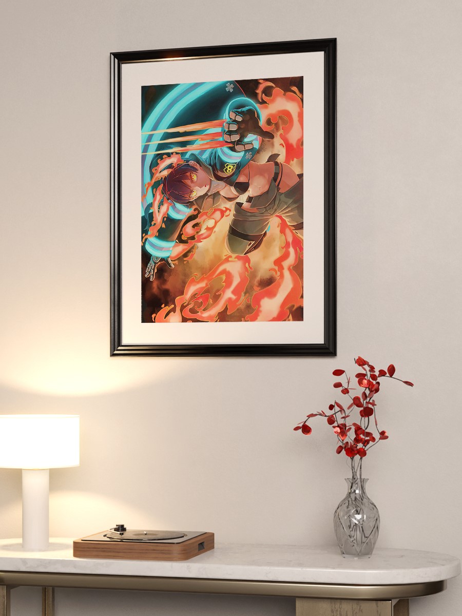 Fire Force Anime Poster Çerçevesiz Yüksek Kalite Anime Duvar Poster