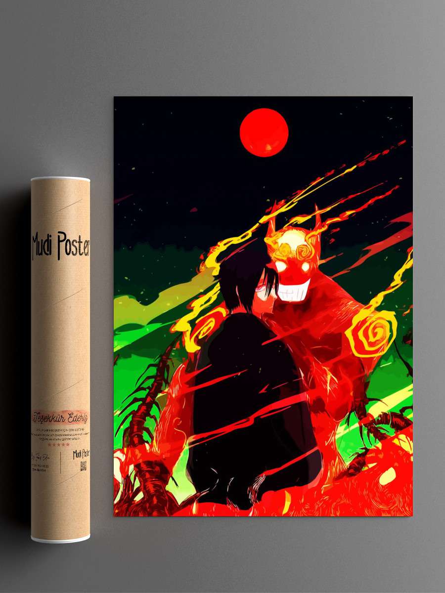 fire force Anime Poster Çerçevesiz Yüksek Kalite Anime Duvar Poster