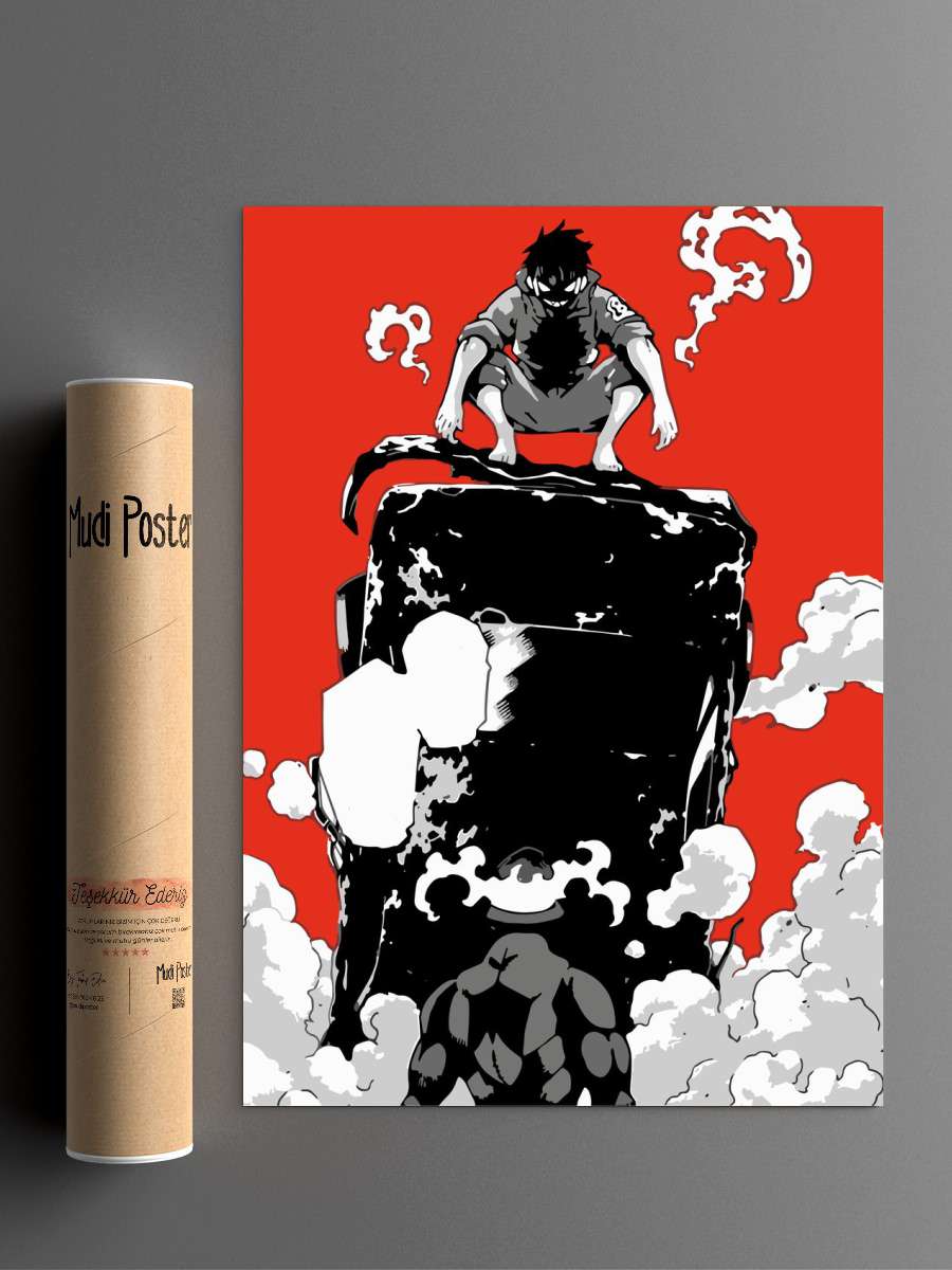Fire Force Anime Poster Çerçevesiz Yüksek Kalite Anime Duvar Poster