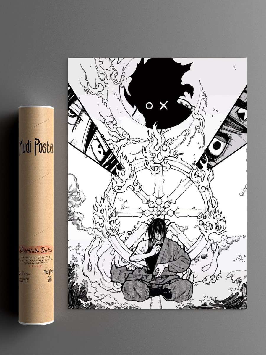 Fire Force Anime Poster Çerçevesiz Yüksek Kalite Anime Duvar Poster