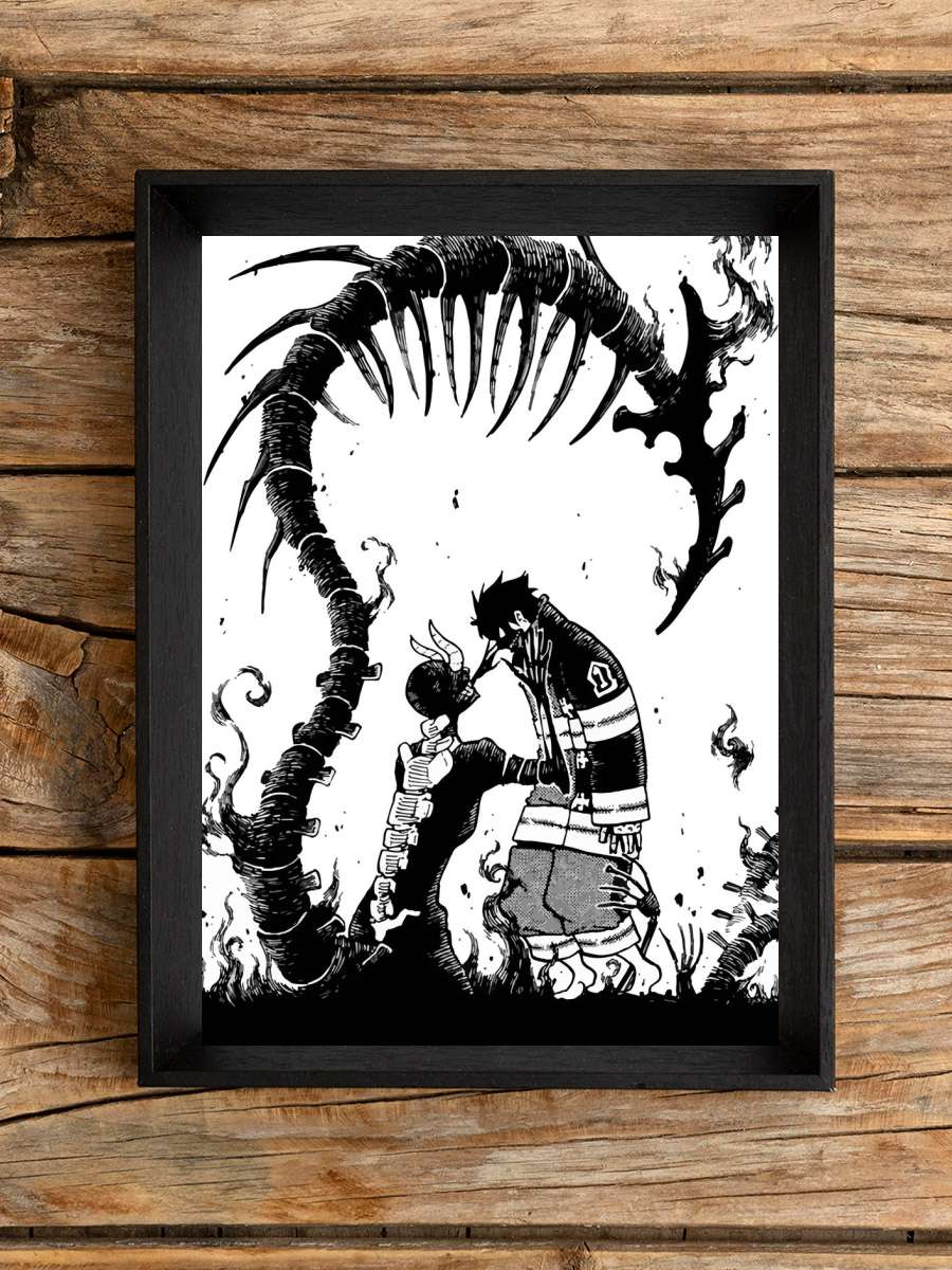 Fire Force Anime Poster Çerçevesiz Yüksek Kalite Anime Duvar Poster