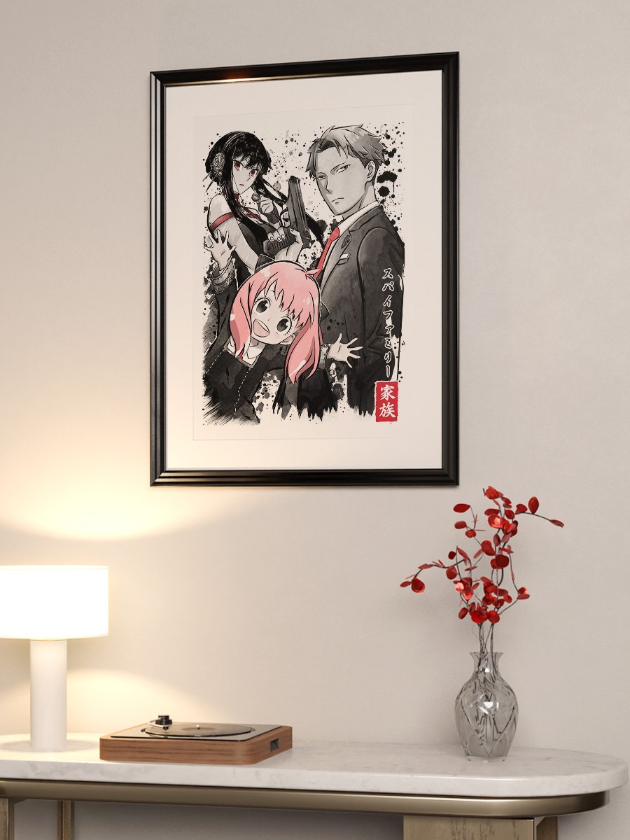 Forger family sumi e Anime Poster Çerçevesiz Yüksek Kalite Anime Duvar Poster