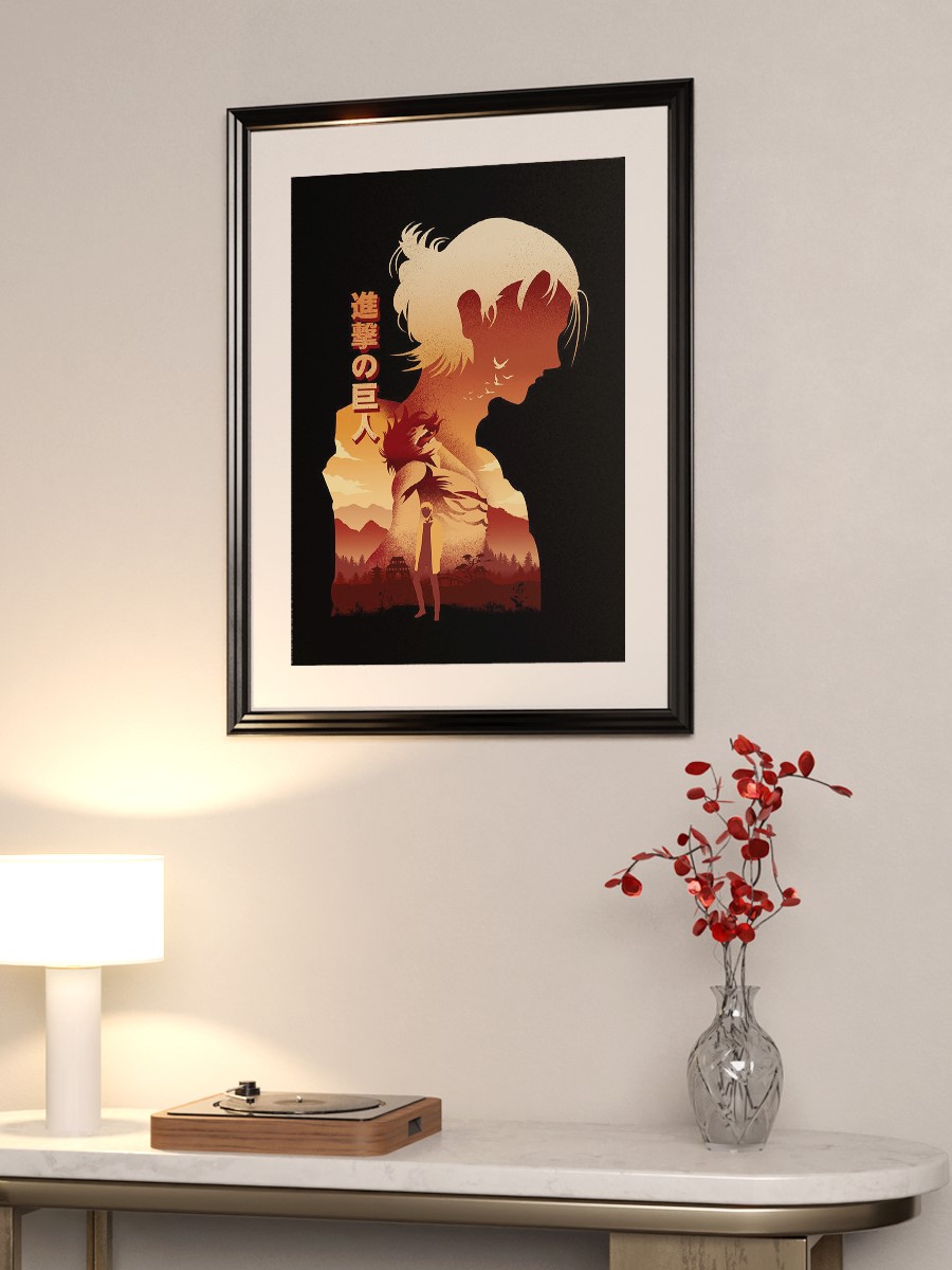 Founding Titan Eren Anime Poster Çerçevesiz Yüksek Kalite Anime Duvar Poster
