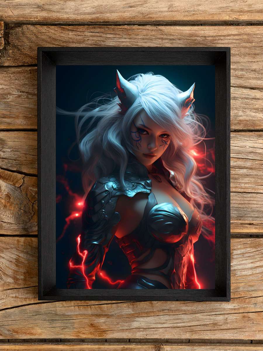 fox girl evil Anime Poster Çerçevesiz Yüksek Kalite Anime Duvar Poster
