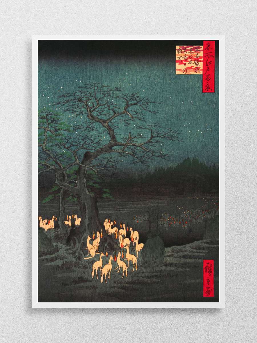 Foxfires on New Years Eve Anime Poster Çerçevesiz Yüksek Kalite Anime Duvar Poster