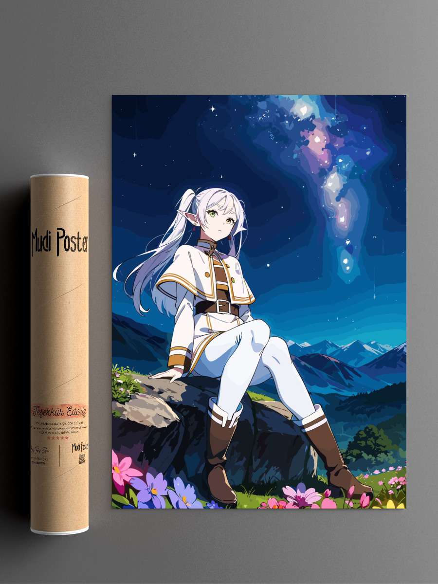 Frieren Anime Poster Çerçevesiz Yüksek Kalite Anime Duvar Poster