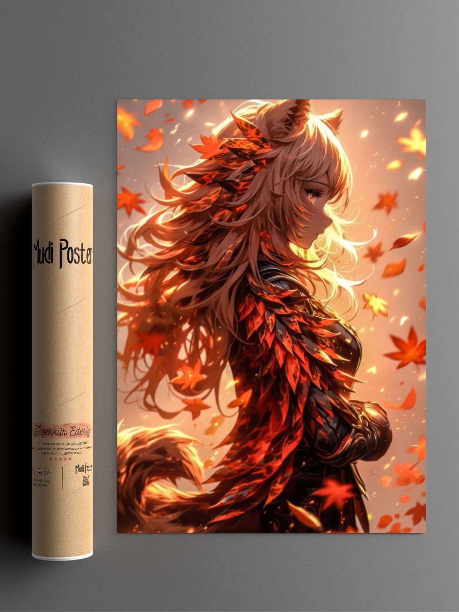 Furry Beauty Dvka v2 Anime Poster Çerçevesiz Yüksek Kalite Anime Duvar Poster