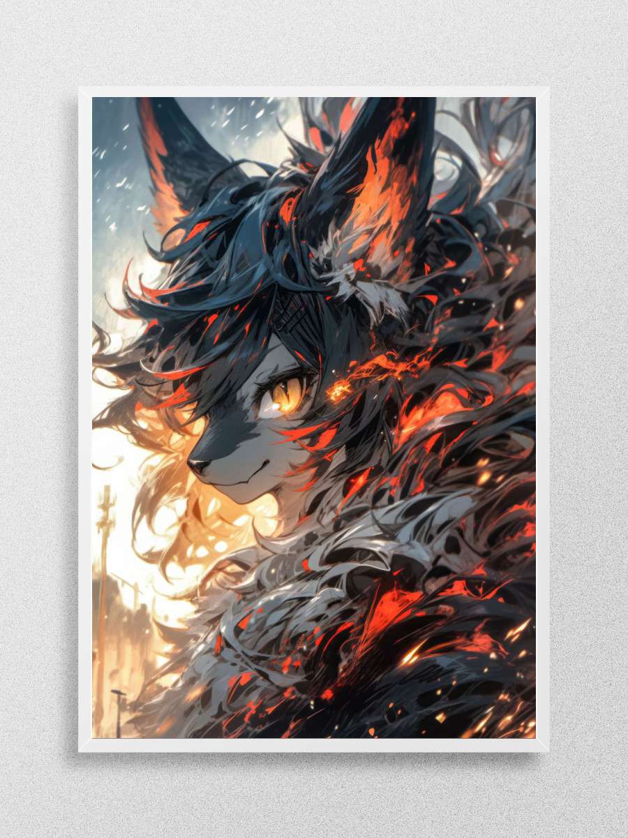 Furry Beauty Dvka v8 Anime Poster Çerçevesiz Yüksek Kalite Anime Duvar Poster