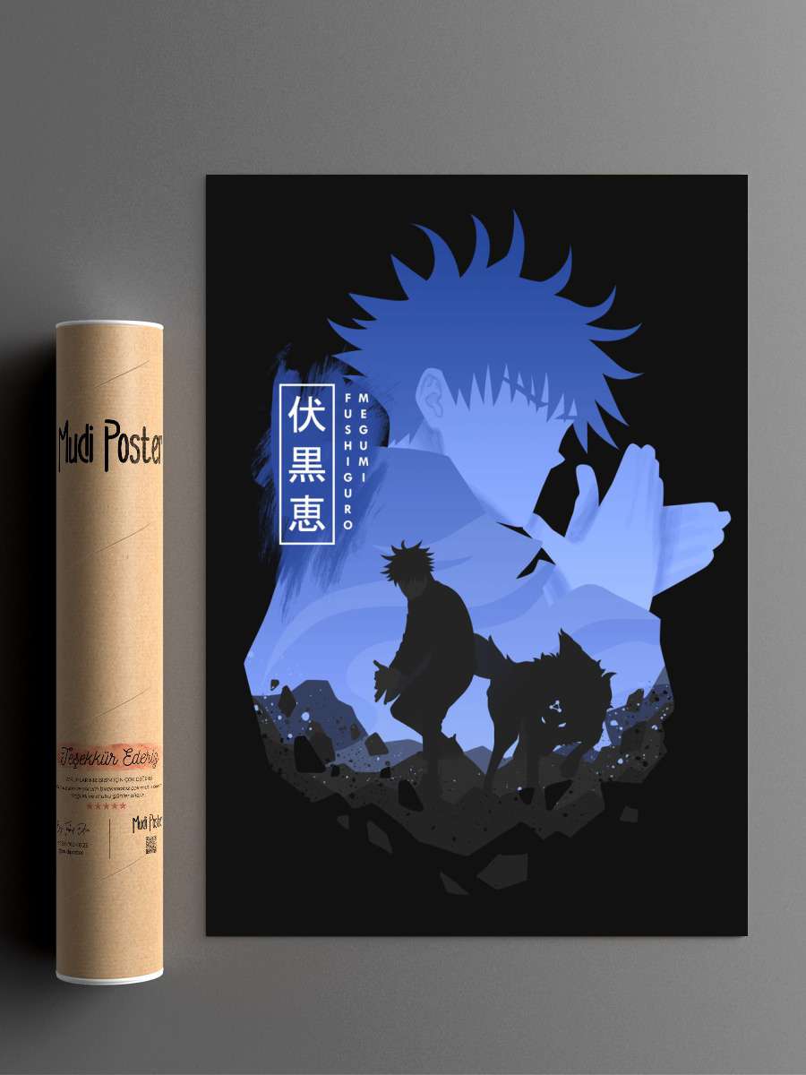 Fushiguro Megumi Anime Poster Çerçevesiz Yüksek Kalite Anime Duvar Poster