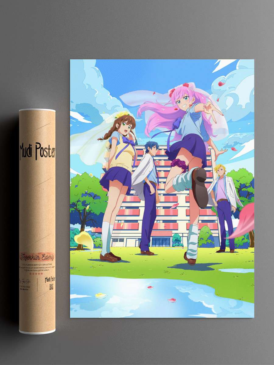 Fuufu Ijou Koibito Miman 2 Anime Poster Çerçevesiz Yüksek Kalite Anime Duvar Poster