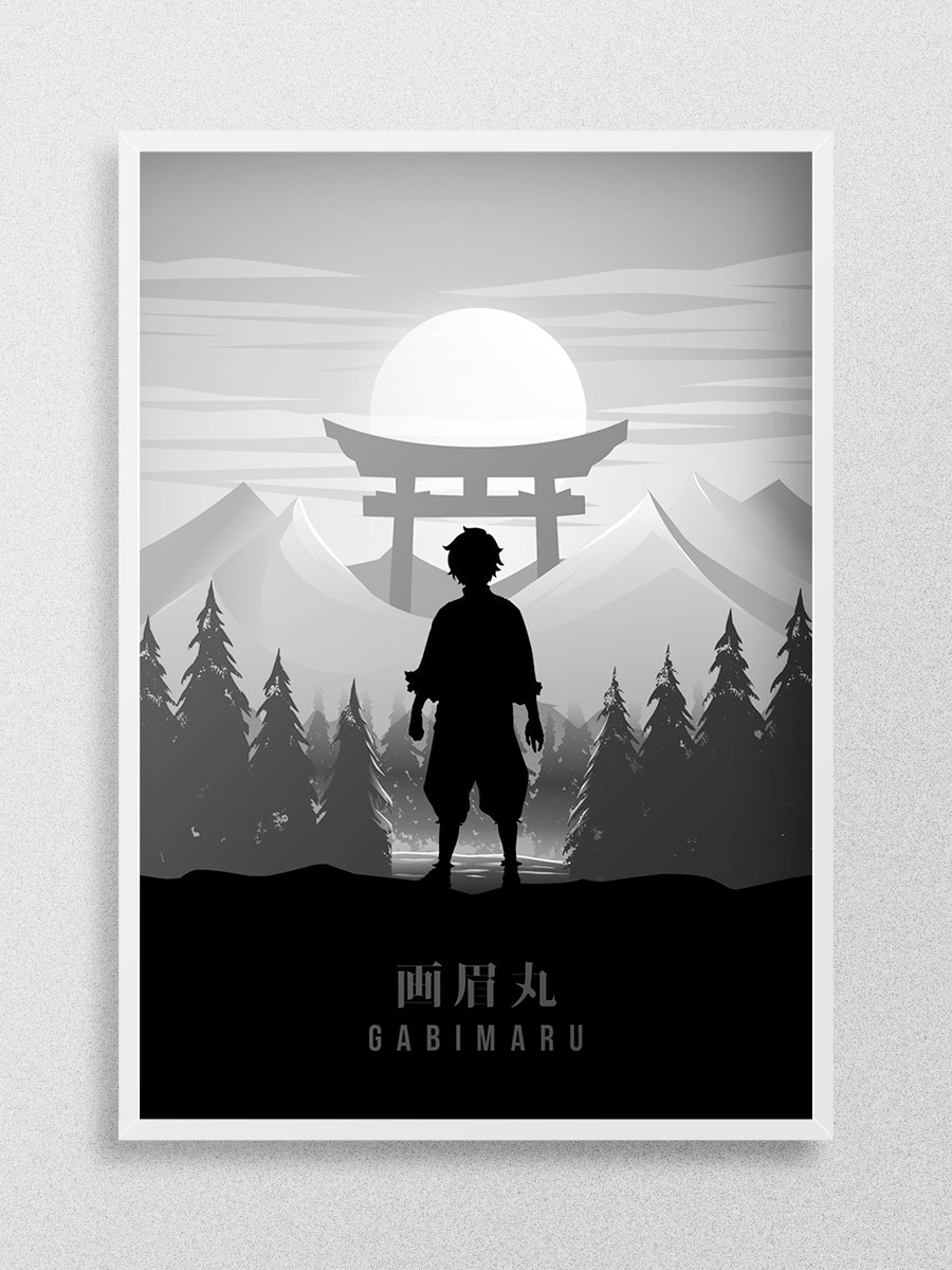 Gabimaru  Anime Poster Çerçevesiz Yüksek Kalite Anime Duvar Poster