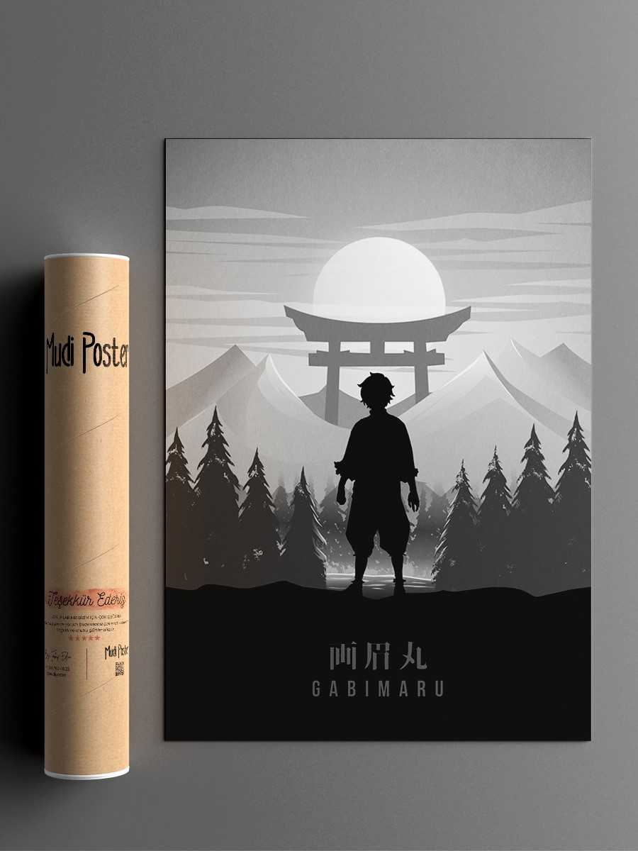 Gabimaru  Anime Poster Çerçevesiz Yüksek Kalite Anime Duvar Poster