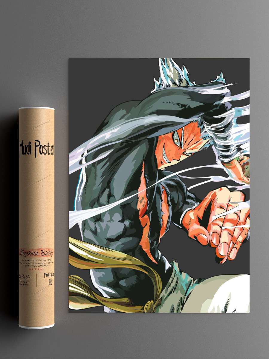 Garou Vector Poster Anime Poster Çerçevesiz Yüksek Kalite Anime Duvar Poster