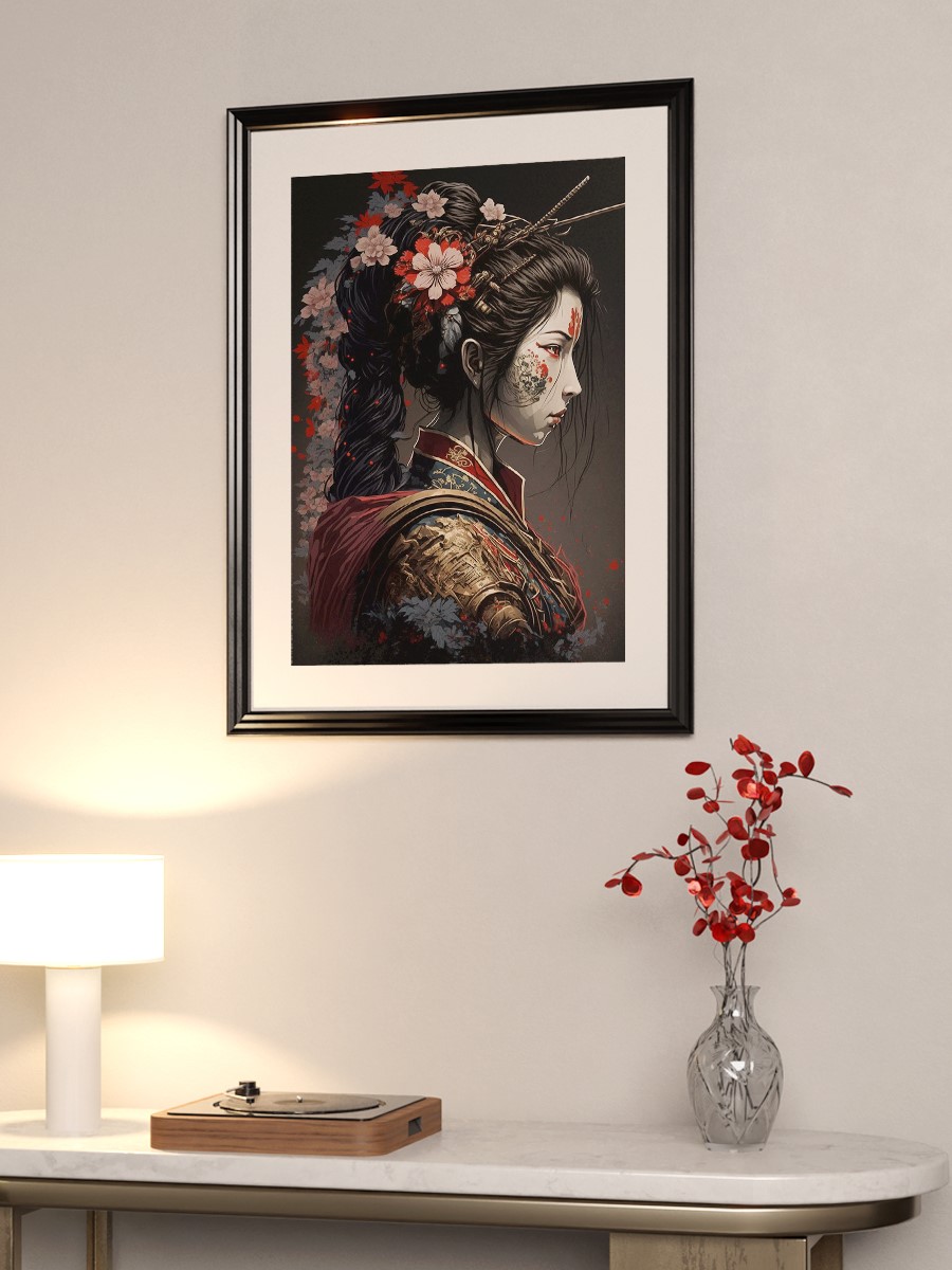 Geisha Anime Poster Çerçevesiz Yüksek Kalite Anime Duvar Poster