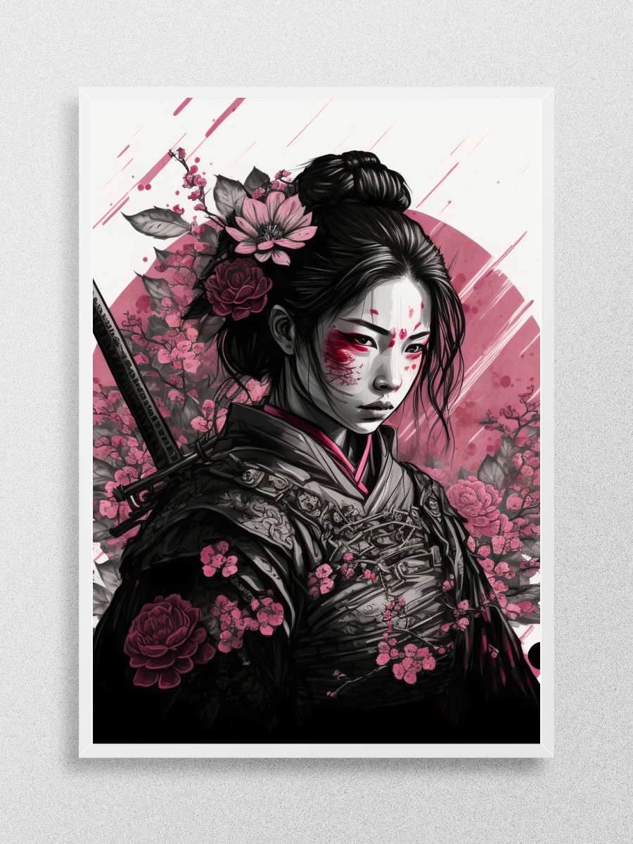 Geisha Samurai Anime Poster Çerçevesiz Yüksek Kalite Anime Duvar Poster