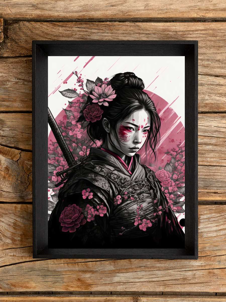 Geisha Samurai Anime Poster Çerçevesiz Yüksek Kalite Anime Duvar Poster