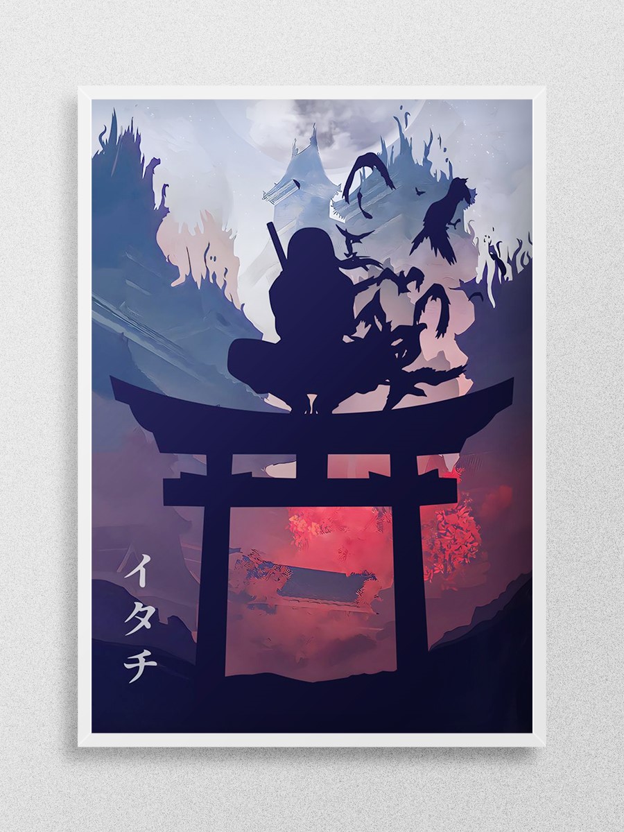 Genjutsu Crow Ninja Anime Poster Çerçevesiz Yüksek Kalite Anime Duvar Poster