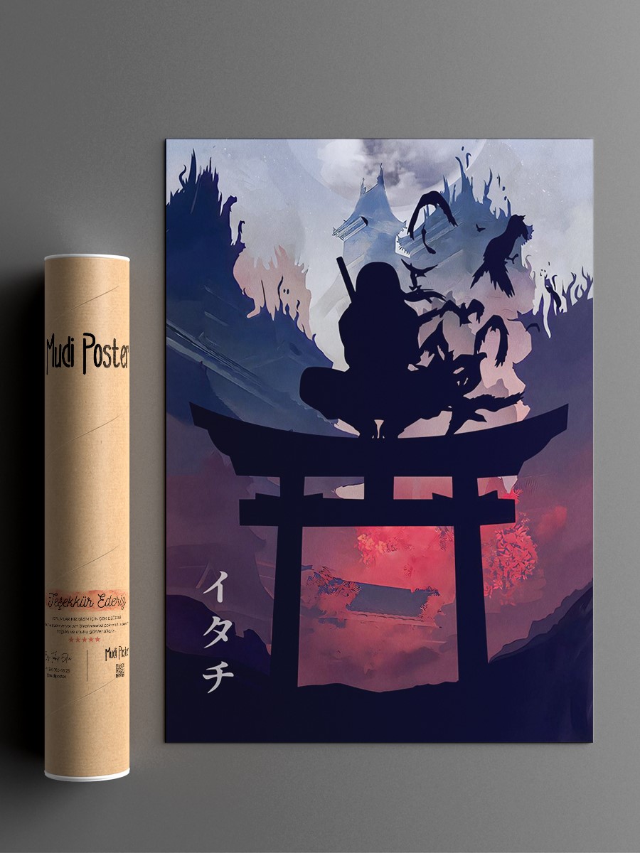 Genjutsu Crow Ninja Anime Poster Çerçevesiz Yüksek Kalite Anime Duvar Poster