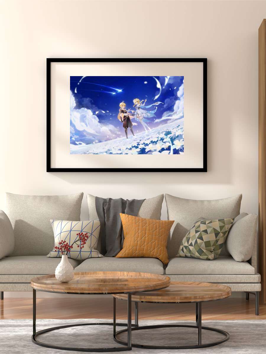 Genshin Impact 2020 A Anime Poster Çerçevesiz Yüksek Kalite Anime Duvar Poster