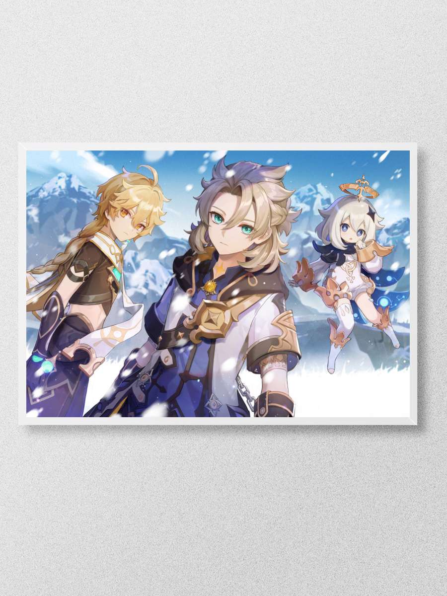 Genshin Impact 2021 L Anime Poster Çerçevesiz Yüksek Kalite Anime Duvar Poster