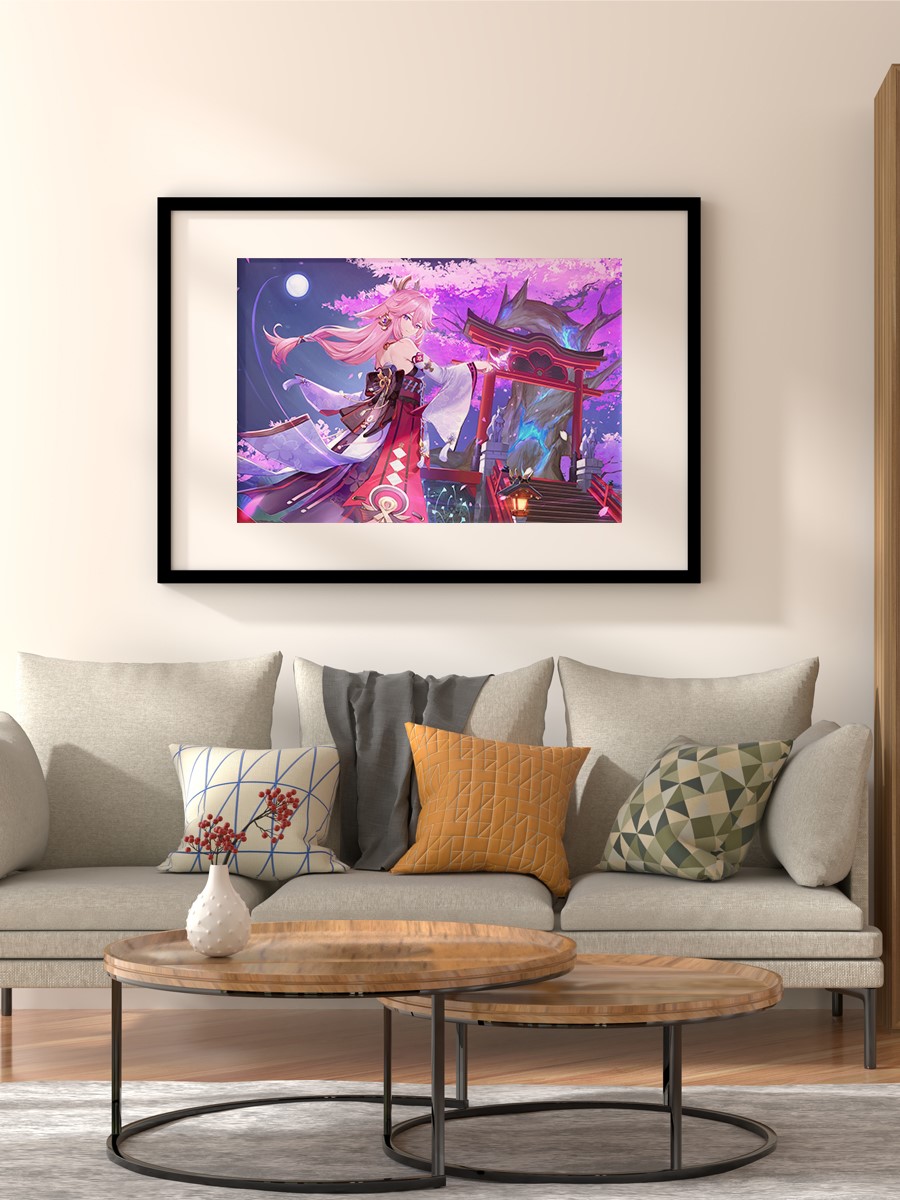 Genshin Impact 2022 C Anime Poster Çerçevesiz Yüksek Kalite Anime Duvar Poster