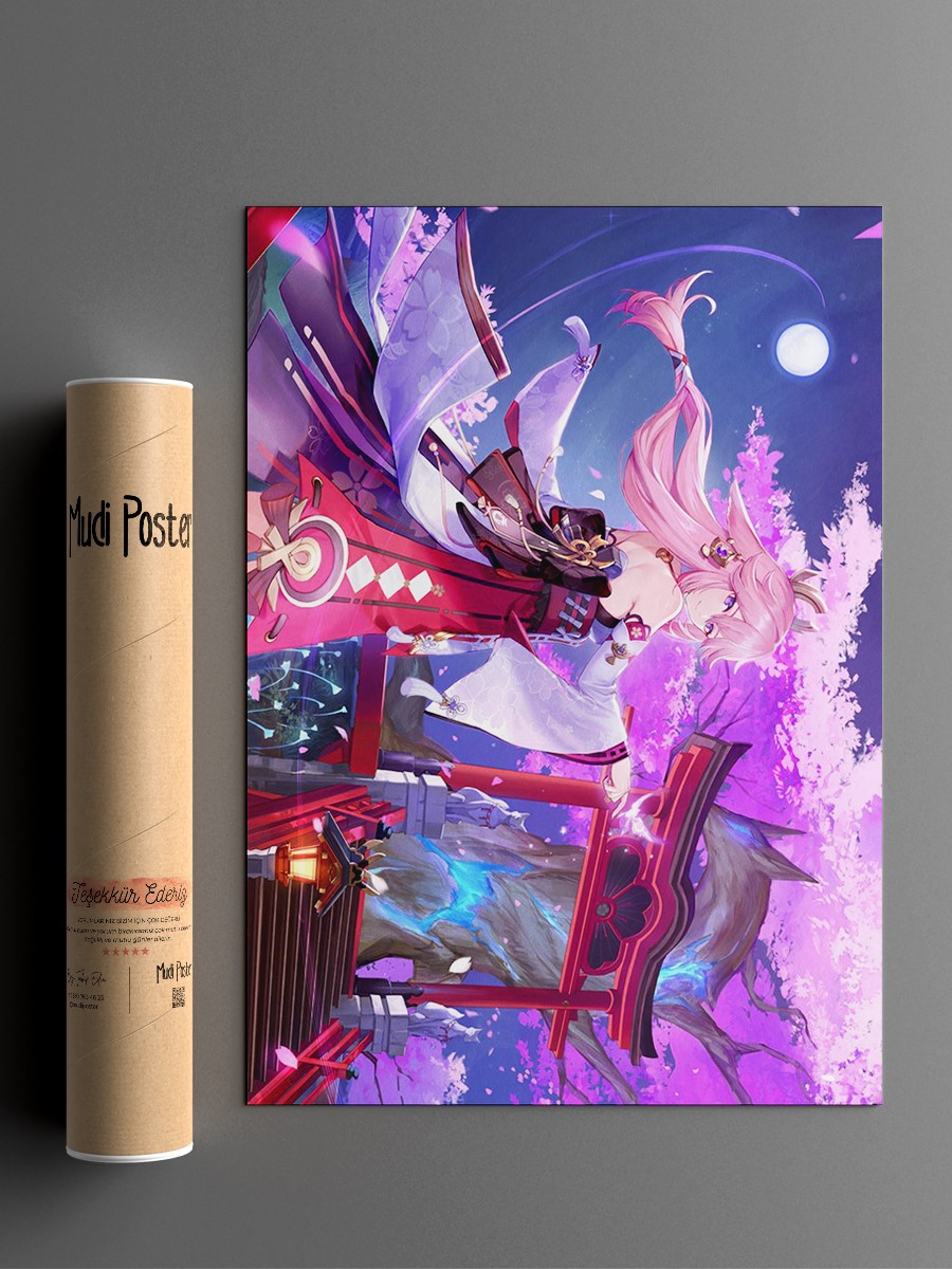 Genshin Impact 2022 C Anime Poster Çerçevesiz Yüksek Kalite Anime Duvar Poster