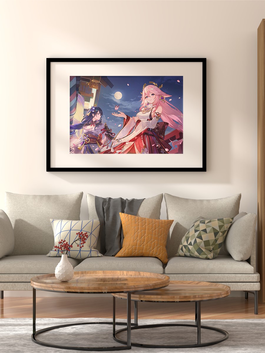 Genshin Impact 2022 D Anime Poster Çerçevesiz Yüksek Kalite Anime Duvar Poster