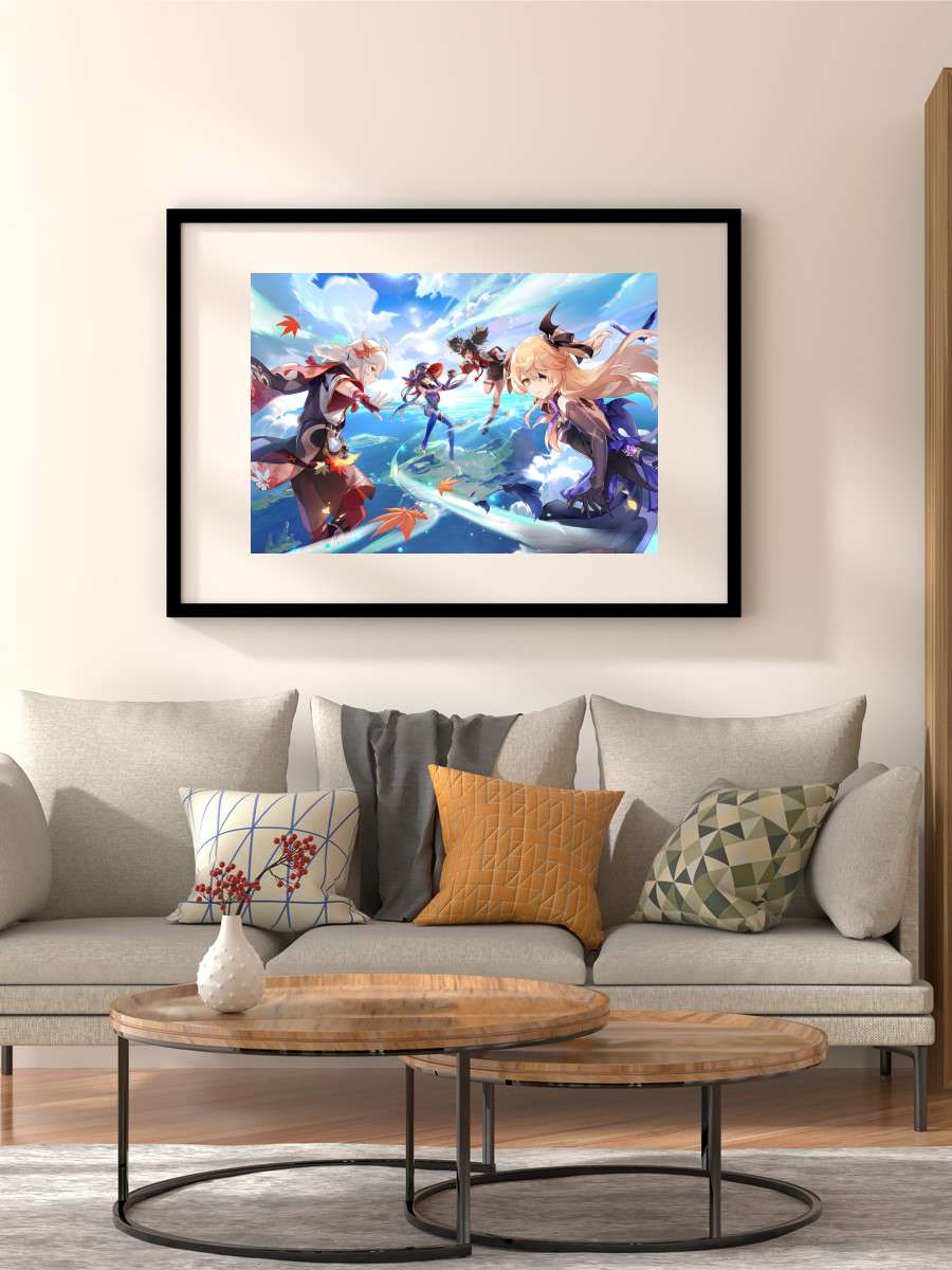 Genshin Impact 2022 I Anime Poster Çerçevesiz Yüksek Kalite Anime Duvar Poster