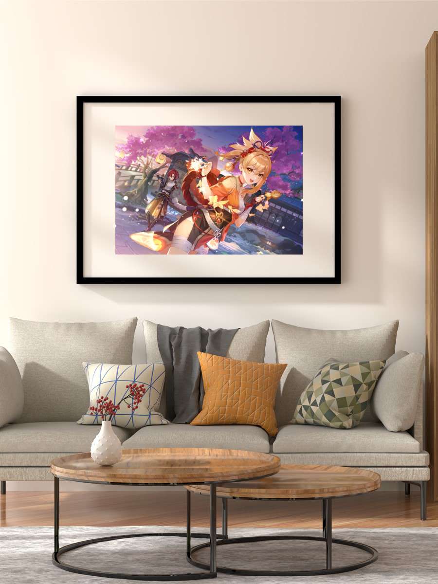 Genshin Impact 2022 J Anime Poster Çerçevesiz Yüksek Kalite Anime Duvar Poster