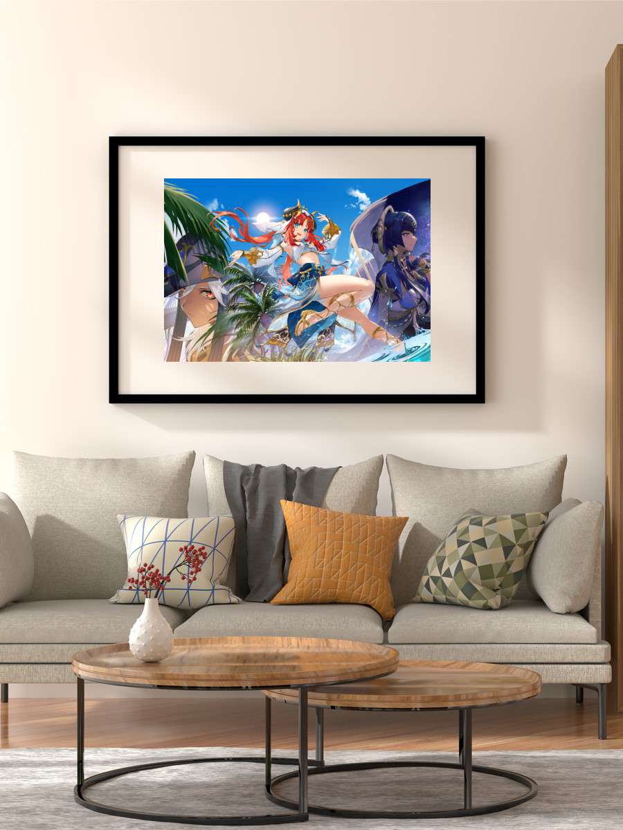 Genshin Impact 2022 K Anime Poster Çerçevesiz Yüksek Kalite Anime Duvar Poster