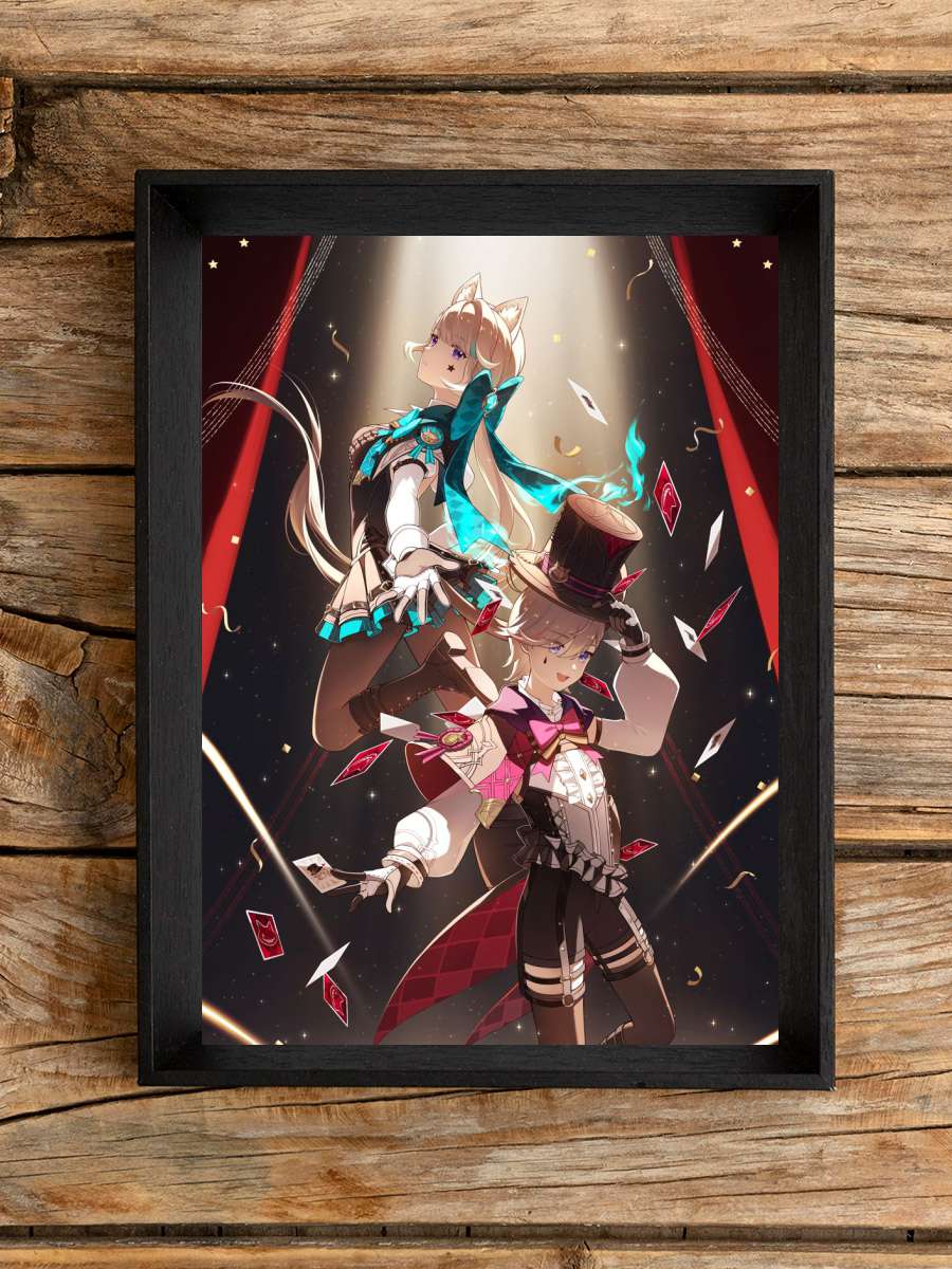 genshin impact Anime Poster Çerçevesiz Yüksek Kalite Anime Duvar Poster