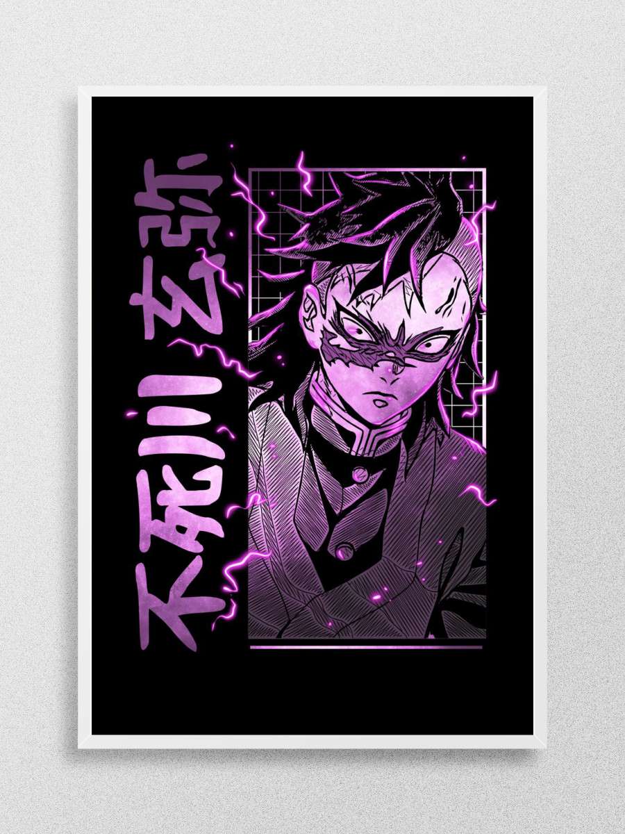 Genya Shinazugawa Anime Poster Çerçevesiz Yüksek Kalite Anime Duvar Poster