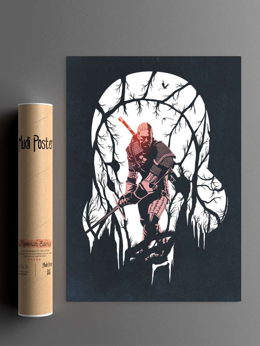 Geralt Anime Poster Çerçevesiz Yüksek Kalite Anime Duvar Poster