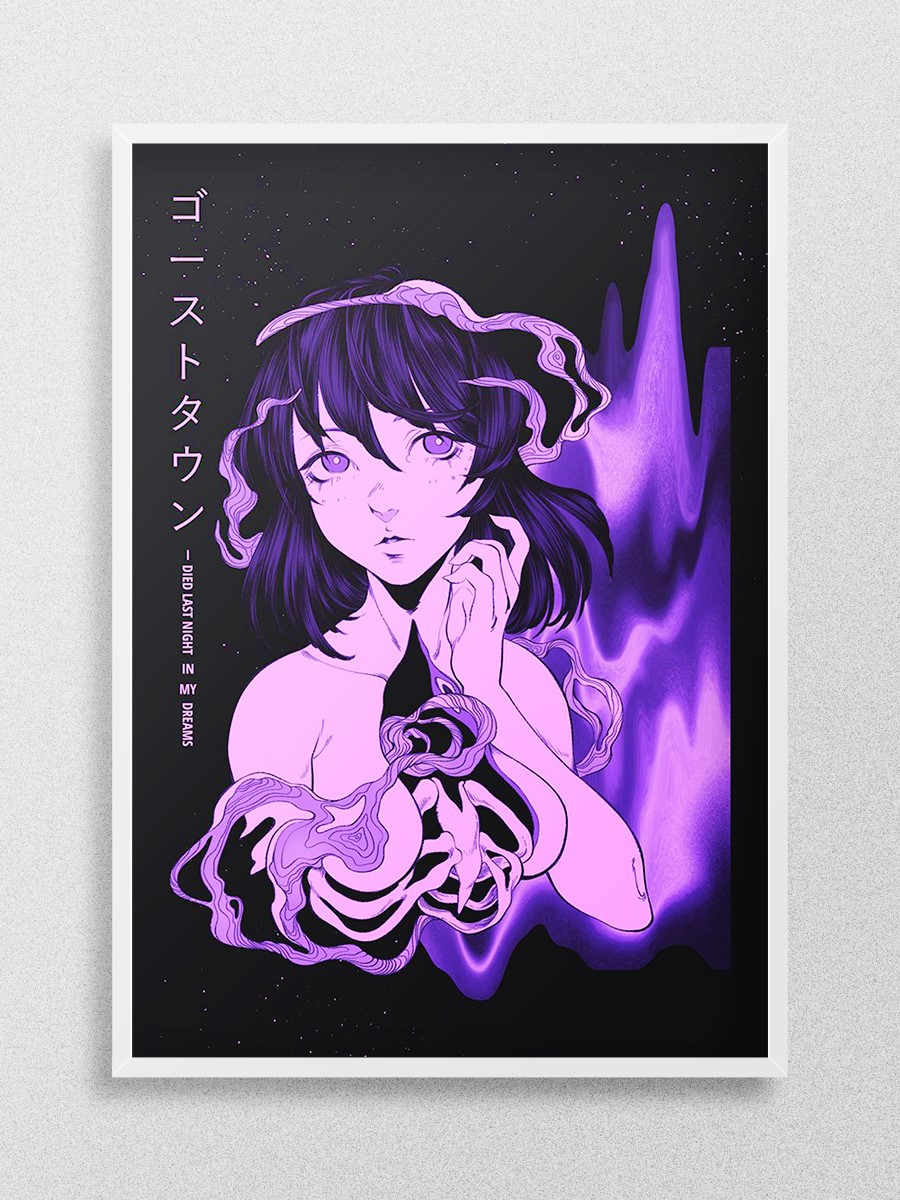 Ghost Town Anime Poster Çerçevesiz Yüksek Kalite Anime Duvar Poster