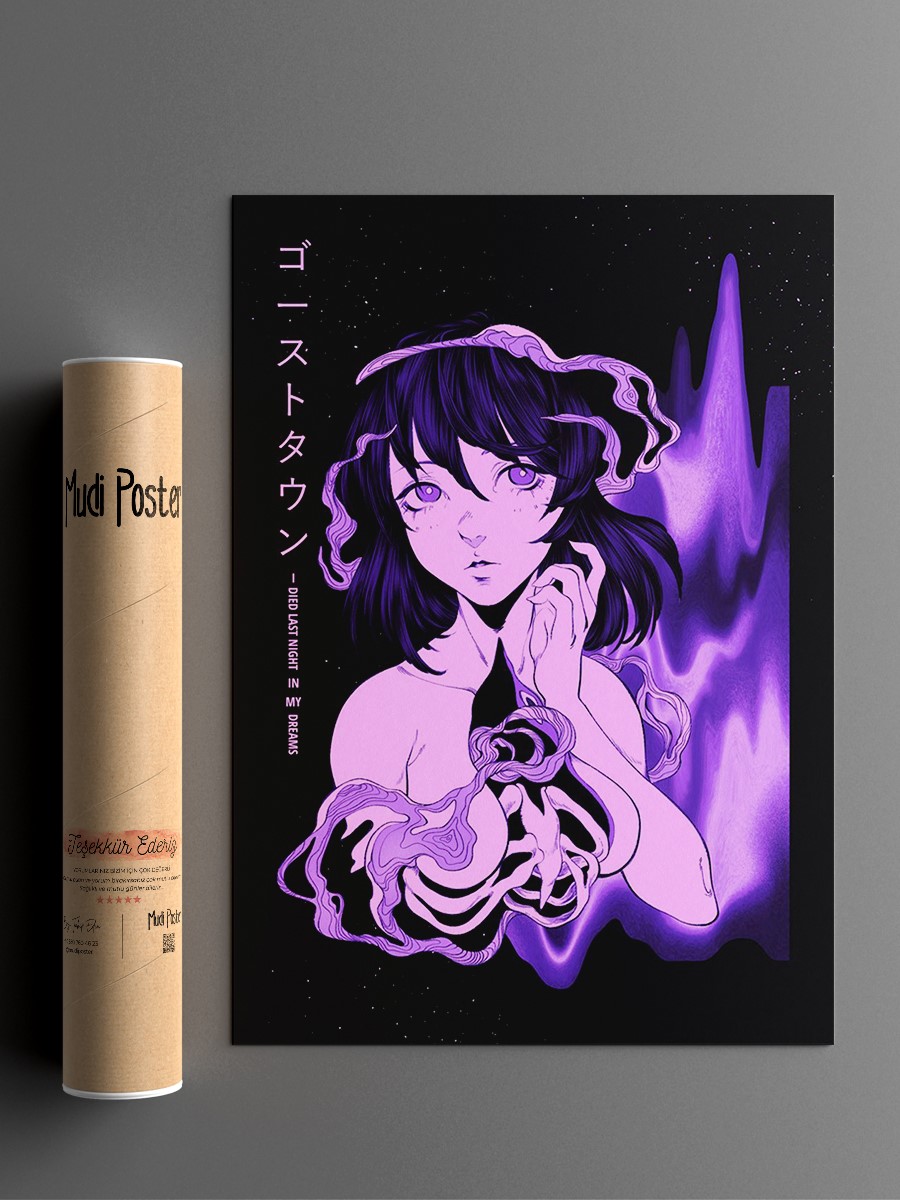 Ghost Town Anime Poster Çerçevesiz Yüksek Kalite Anime Duvar Poster