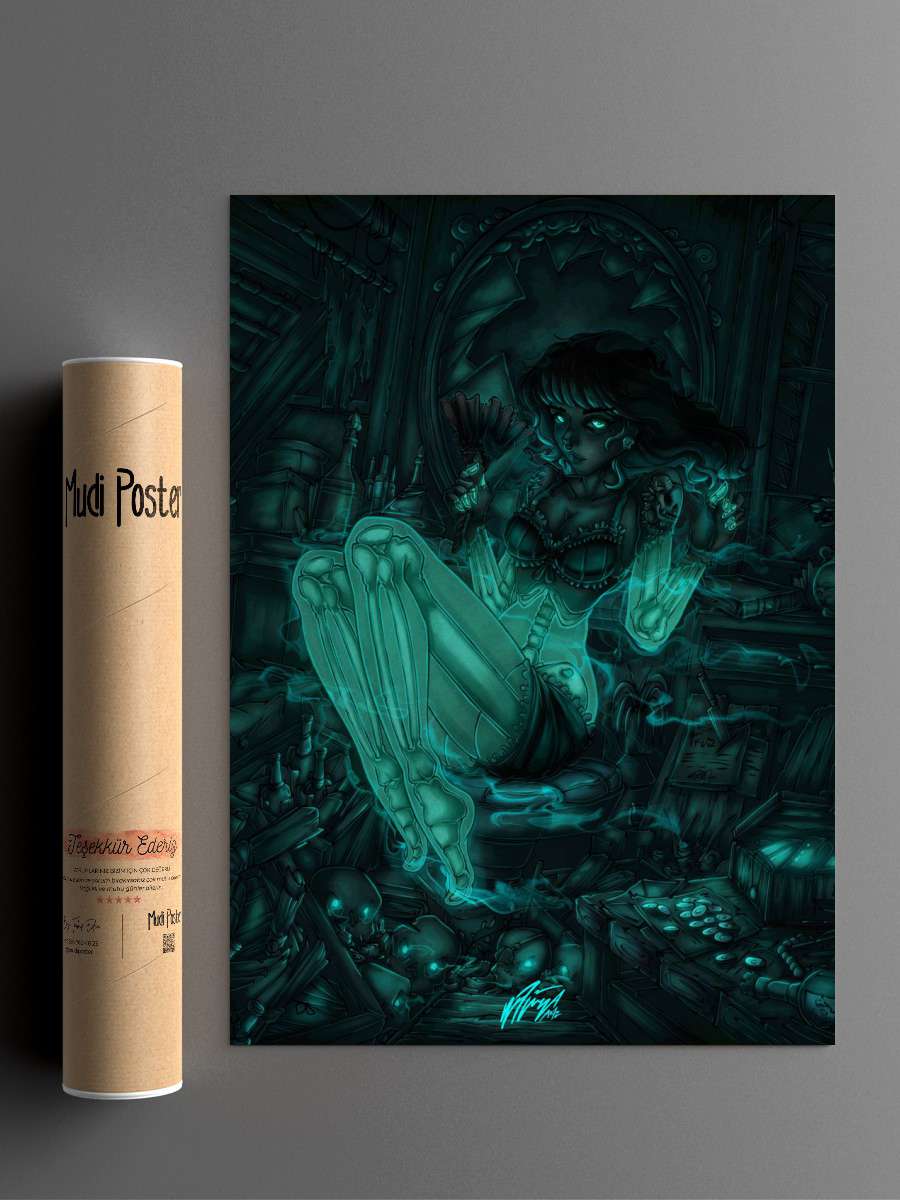 Ghosty Anime Poster Çerçevesiz Yüksek Kalite Anime Duvar Poster