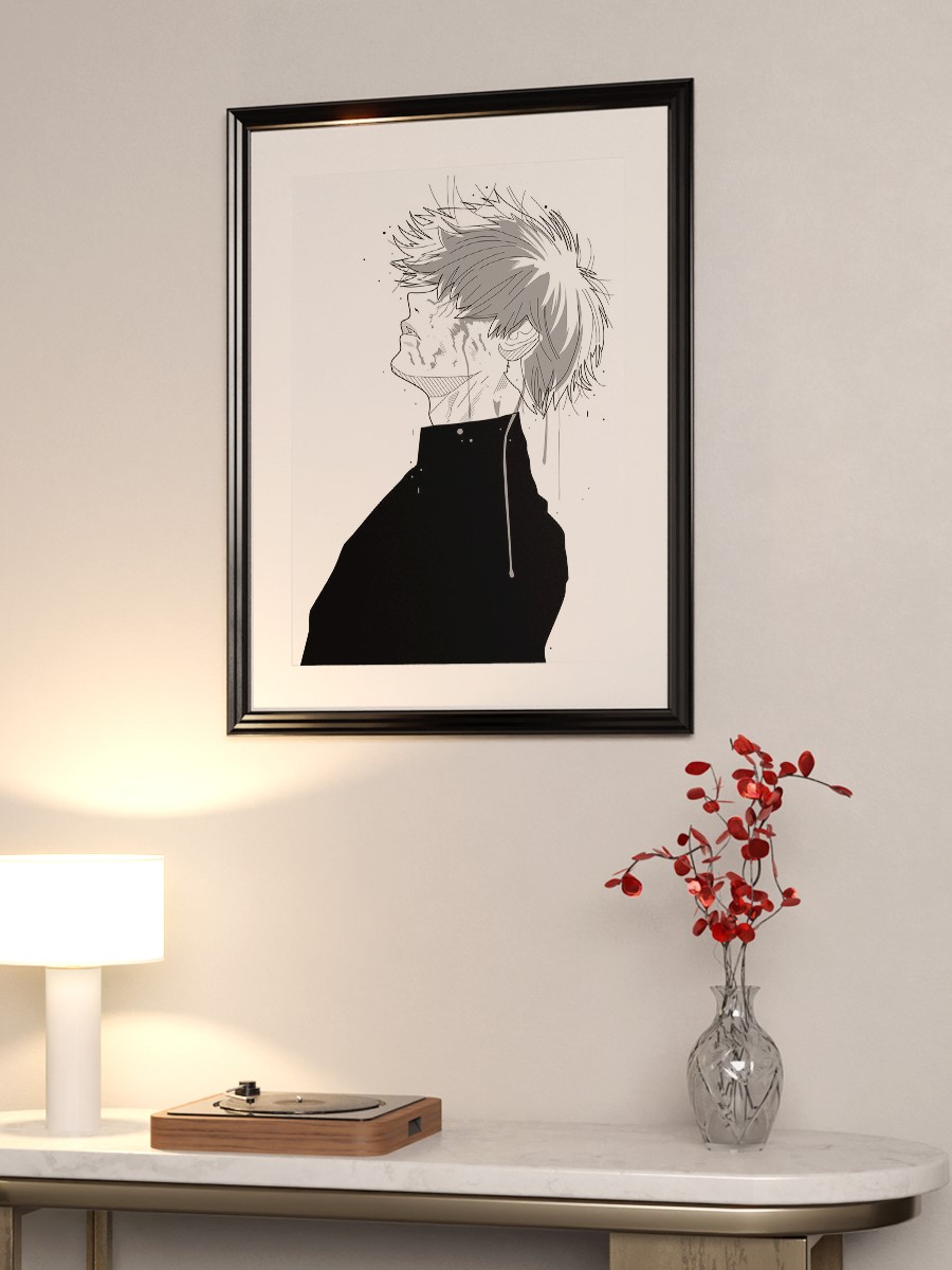 Ghoul White version Anime Poster Çerçevesiz Yüksek Kalite Anime Duvar Poster